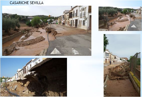 Obra de emergencia en la localidad de Casariche (Sevilla)