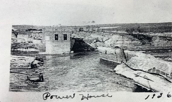 Deslizamiento del aliviadero de la presa Spencer en 1936