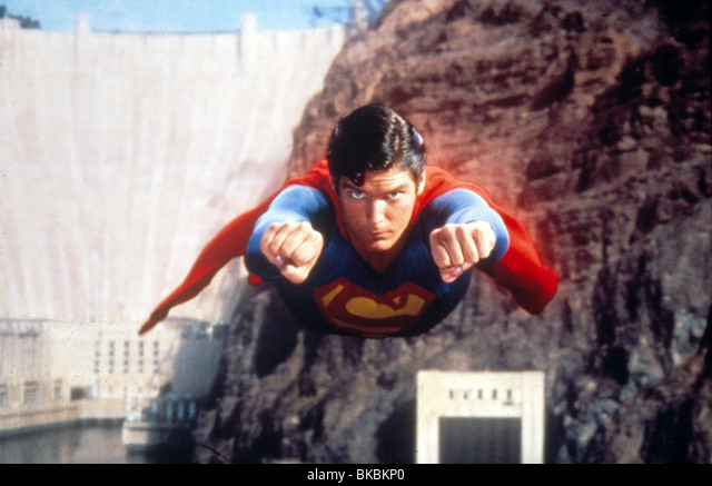 Presa Hoover al fondo. Imagen de la película de Superman (1978)